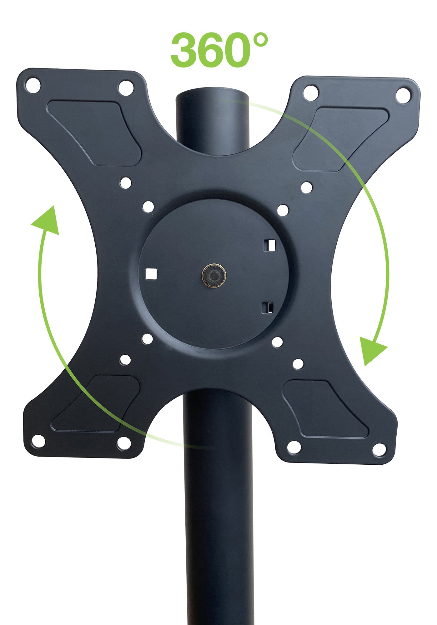 Supporto a Pavimento per TV con Mensola e Base Compatta Salva Spazio TECHLY - immagine 3