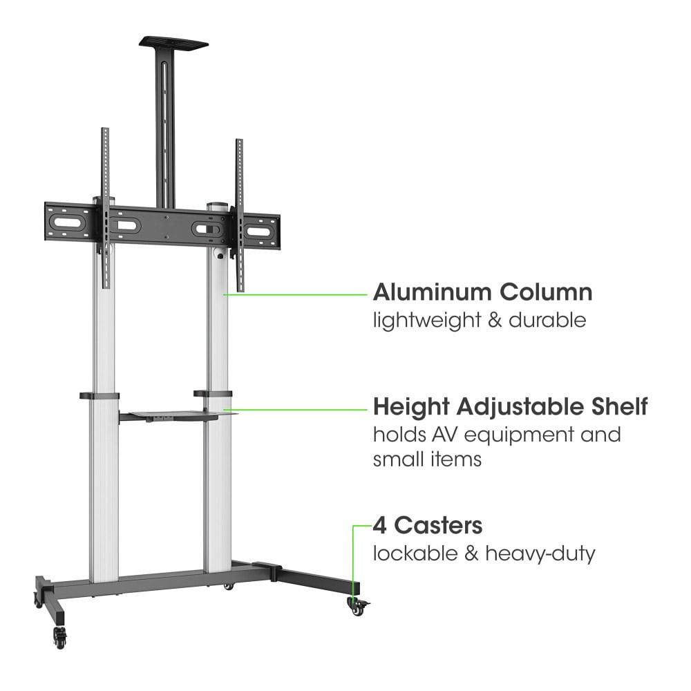 Supporto a Pavimento Trolley TV LCD/LED/Plasma 60-100'' TECHLY - immagine 5