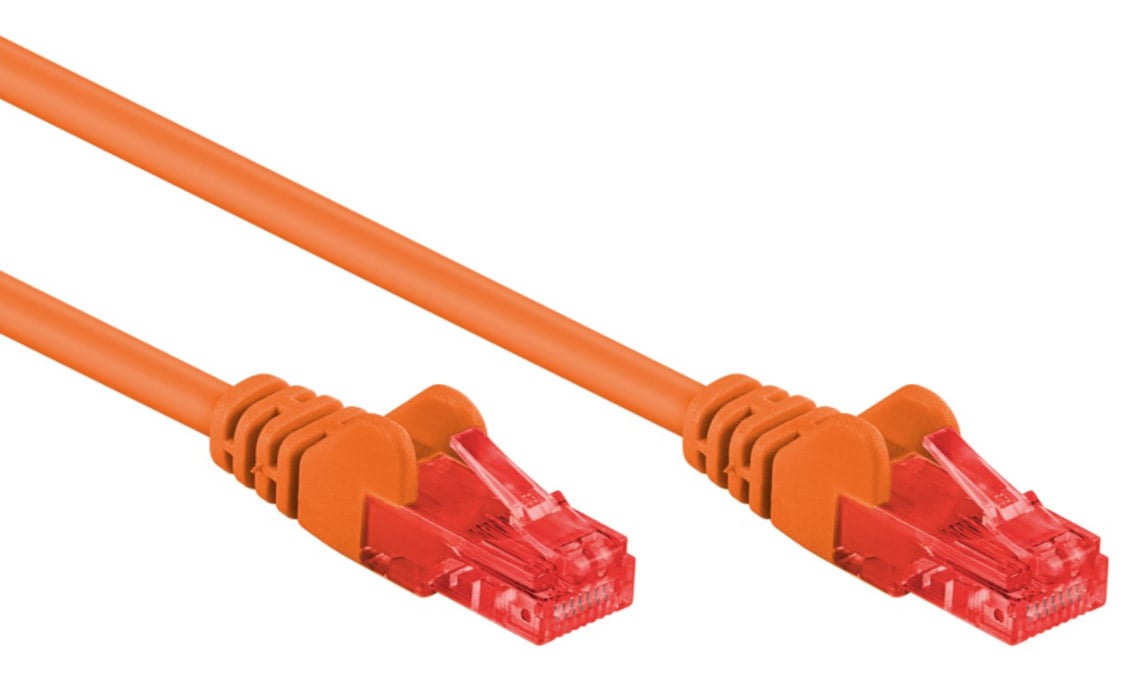 Cavo di rete Patch CCA Cat. 6 Arancione UTP 1,5 m GOOBAY - immagine 3