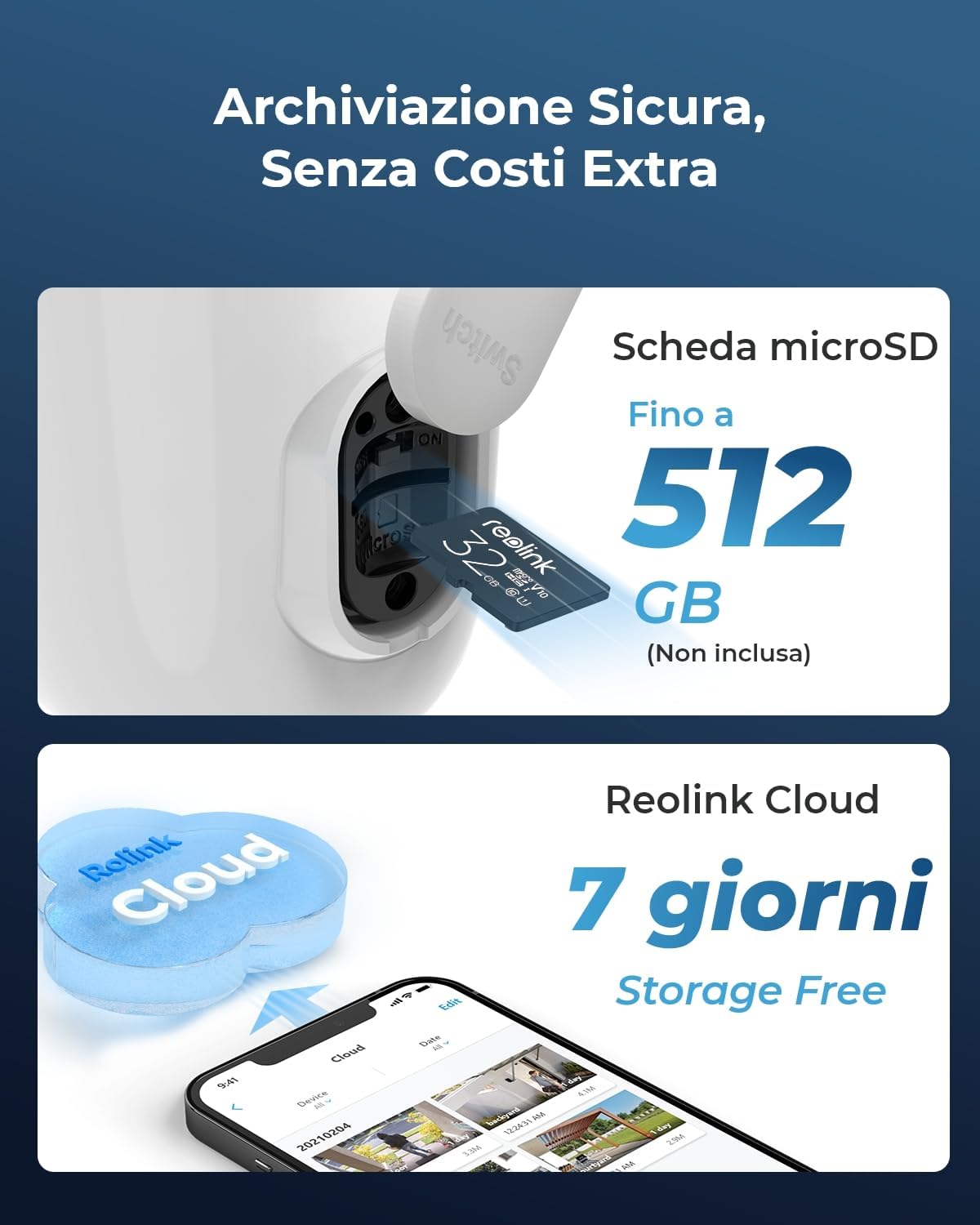 Telecamera di Sicurezza a Batteria 4K 8MP Argus 3 Ultra, BWC4K01 REOLINK - immagine 4
