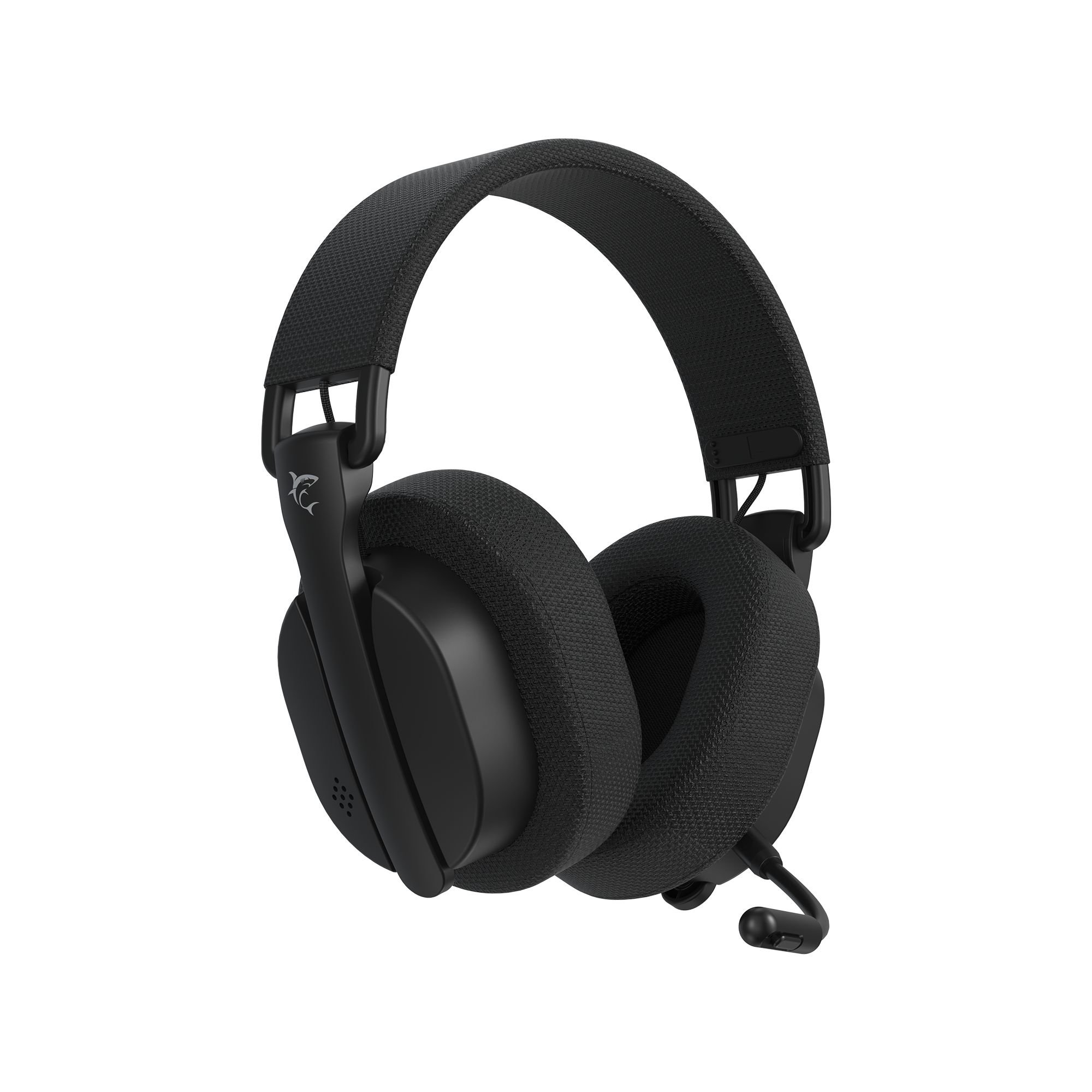 Cuffia Gaming Wireless BT con Microfono Nero FIRECREST WHITE SHARK - immagine 3