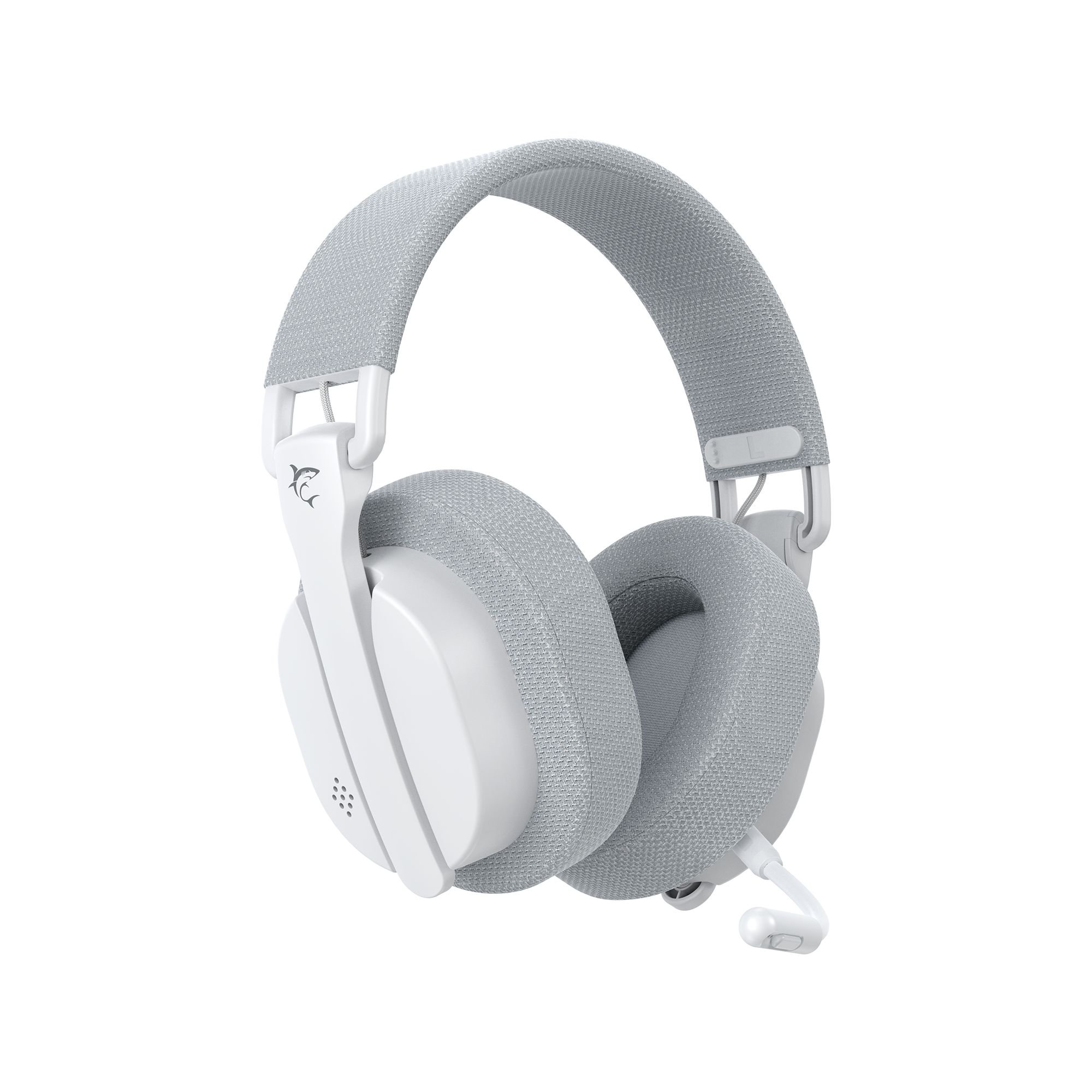 Cuffia Gaming Wireless BT con Microfono Bianco FIRECREST WHITE SHARK - immagine 3