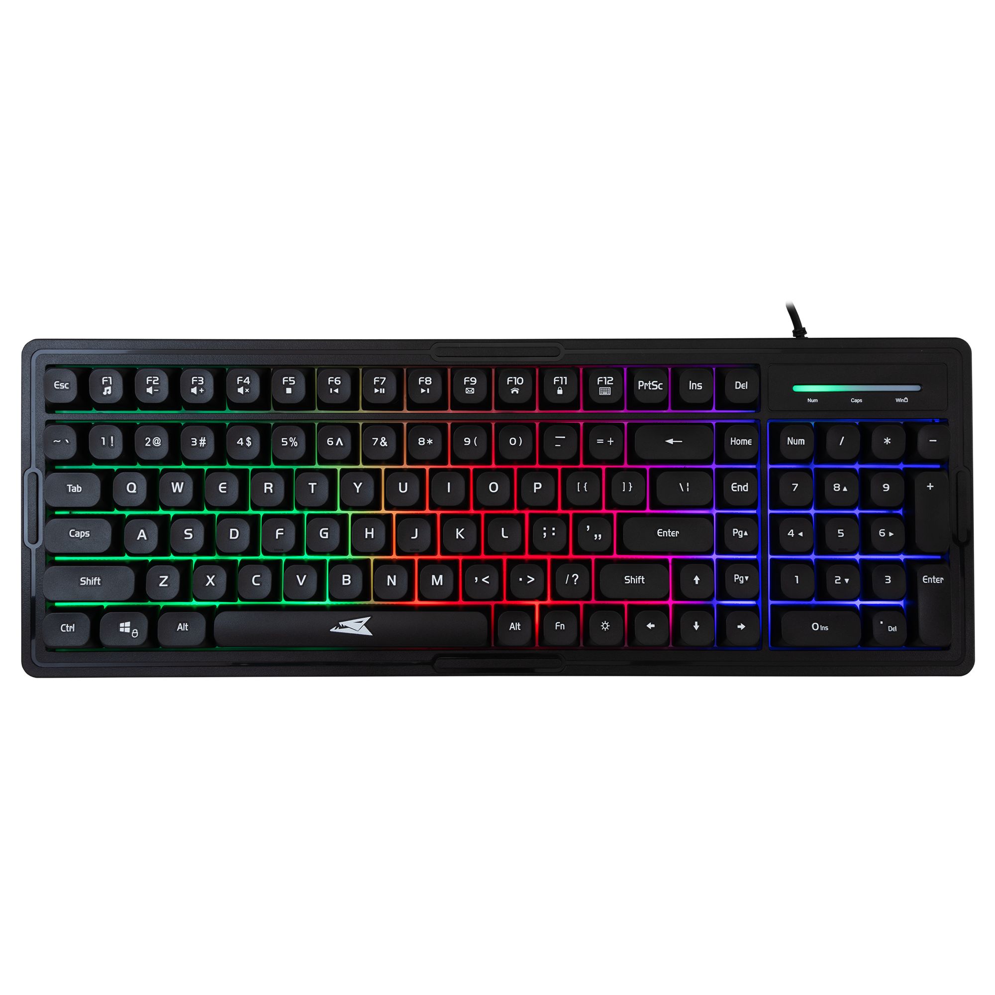 Kit Tastiera 101 Tasti e Mouse USB 7200 Dpi Nero, ORCA BARACUDA - immagine 3