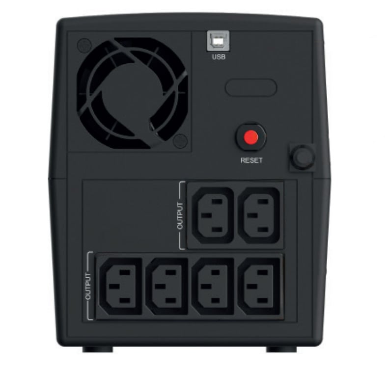 Gruppo di Continuità UPS X1+ 1300VA 6 Prese IEC Line Interactive INFOSEC - immagine 3