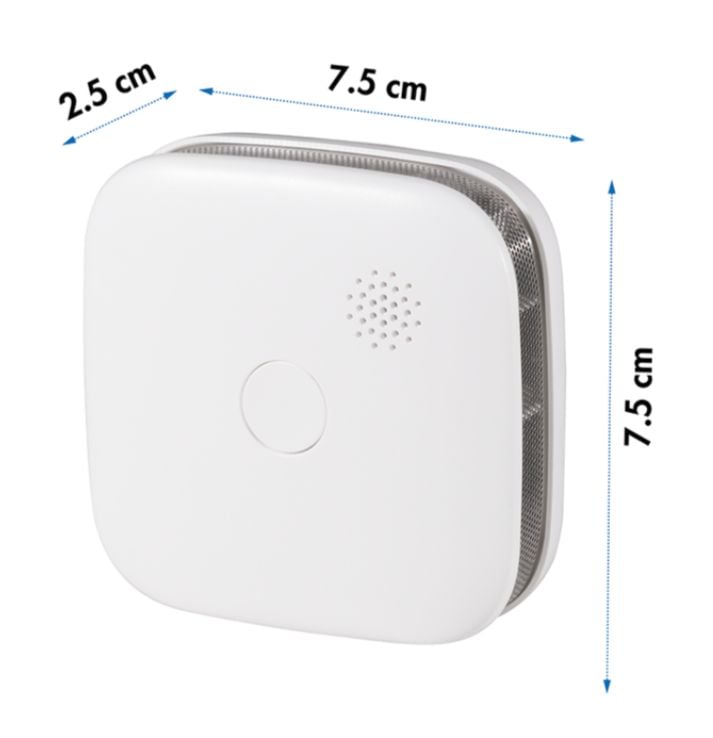 Rilevatore di Fumo >85 dB Fotoelettrico Batteria Litio Durata 10 anni LOGILINK - immagine 3