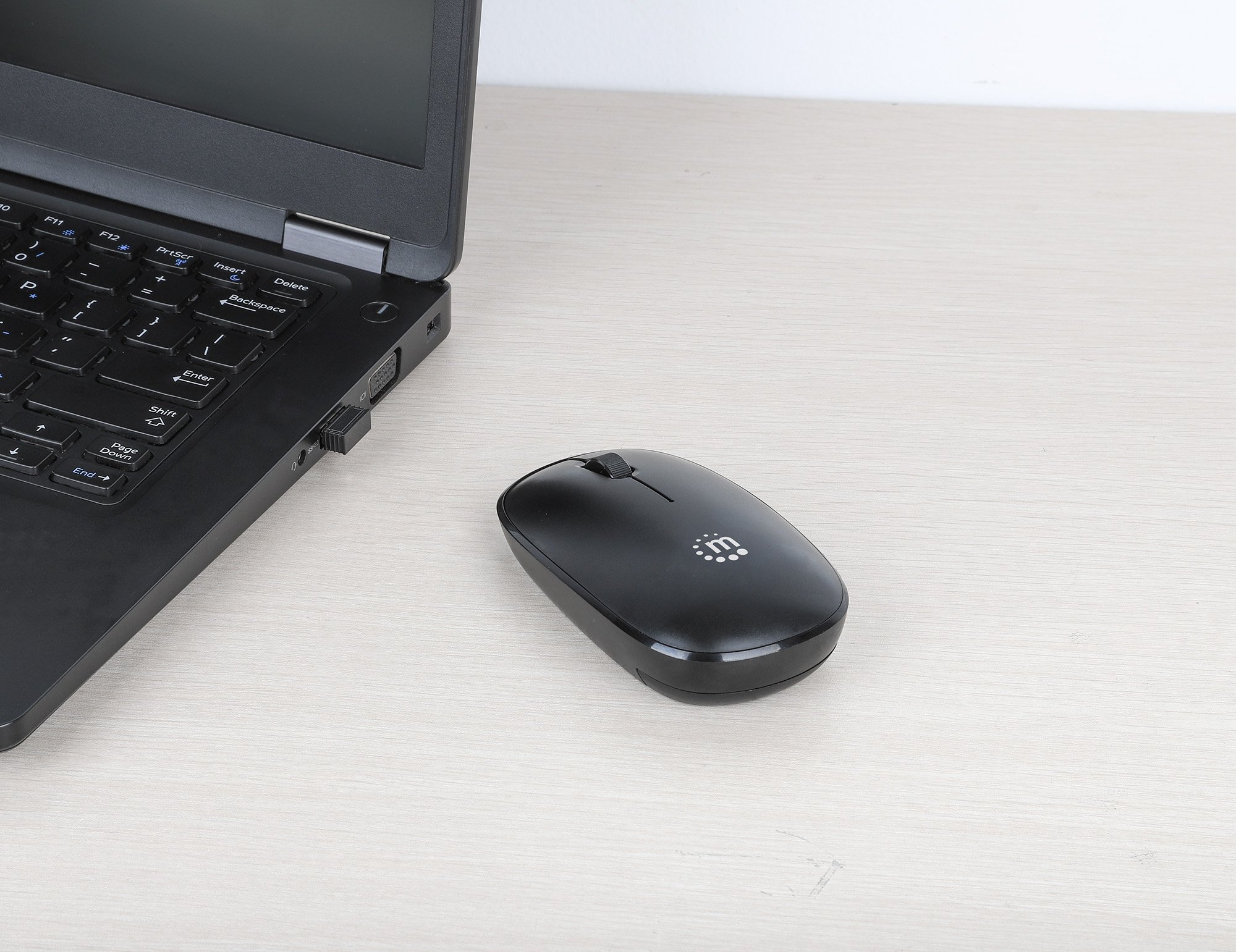 Mouse Wireless Ottico USB 1200 dpi MW3050 Nero MANHATTAN - immagine 5