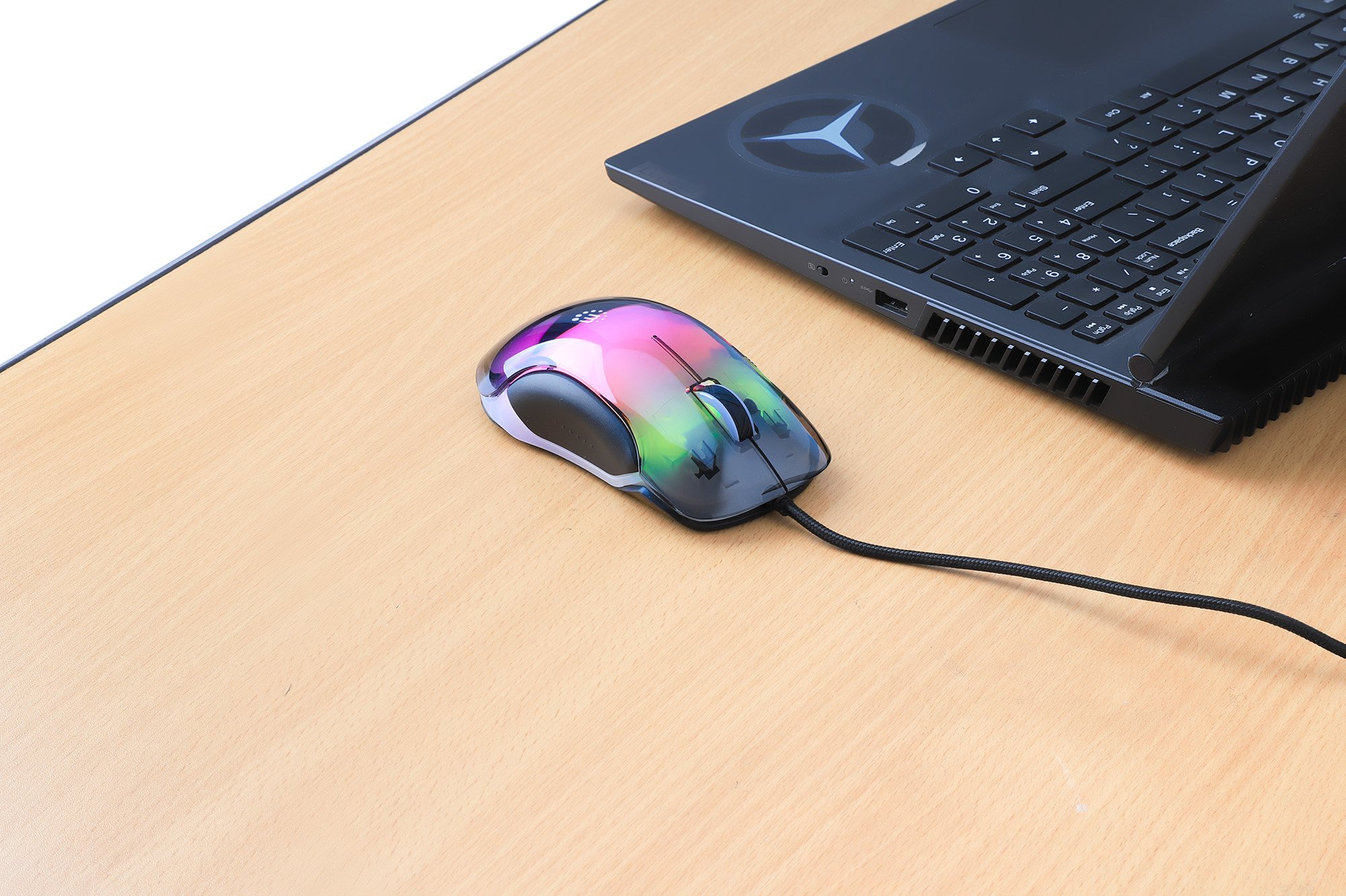 Mouse Ottico USB 12800 dpi LED RGB Multicolor MANHATTAN - immagine 3