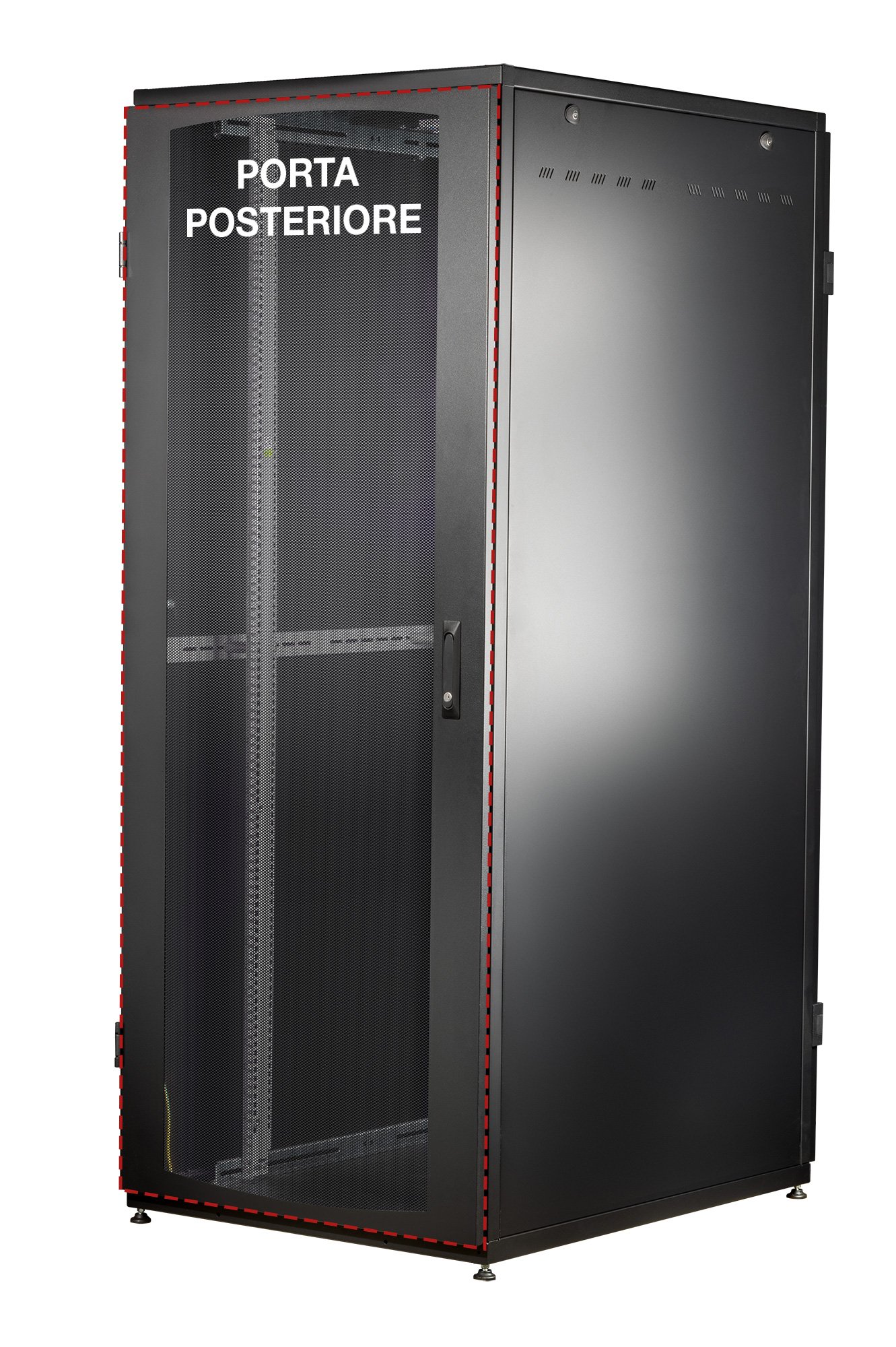 Armadio Server Rack NextGen 1000 19'' 800x1000 47U Nero Porta Grigliata INTELLINET - immagine 3