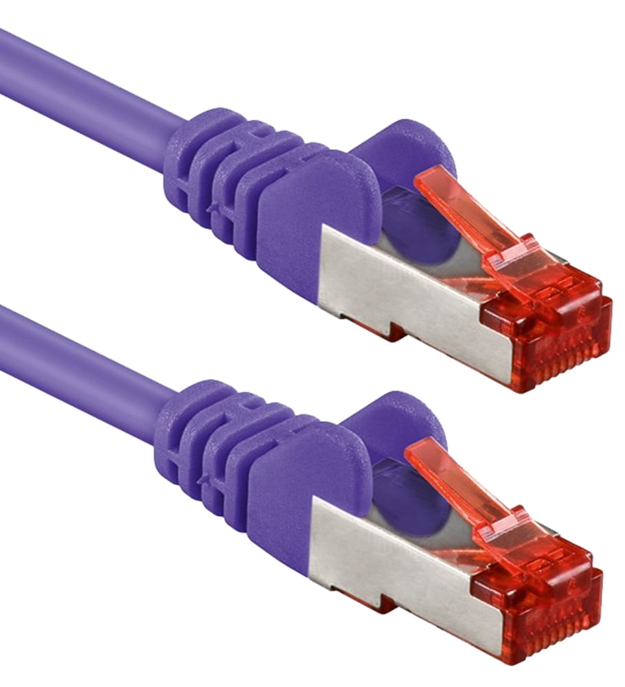 Cavo di rete Patch in rame Cat. 6 Viola SFTP LSZH 5m GOOBAY - immagine 2