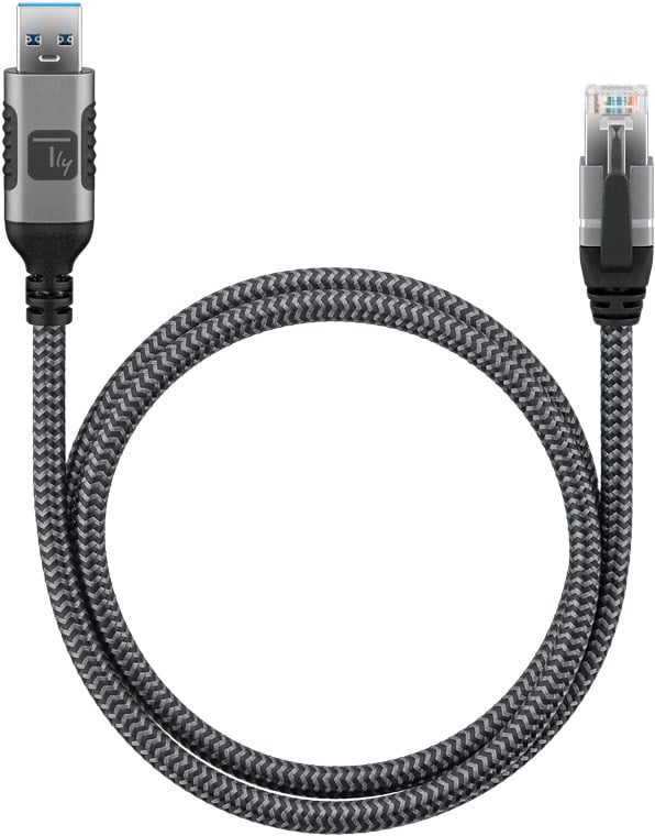 Cavo USB 3.0 Tipo A Maschio a Ethernet RJ45 Maschio 5m TECHLY - immagine 2