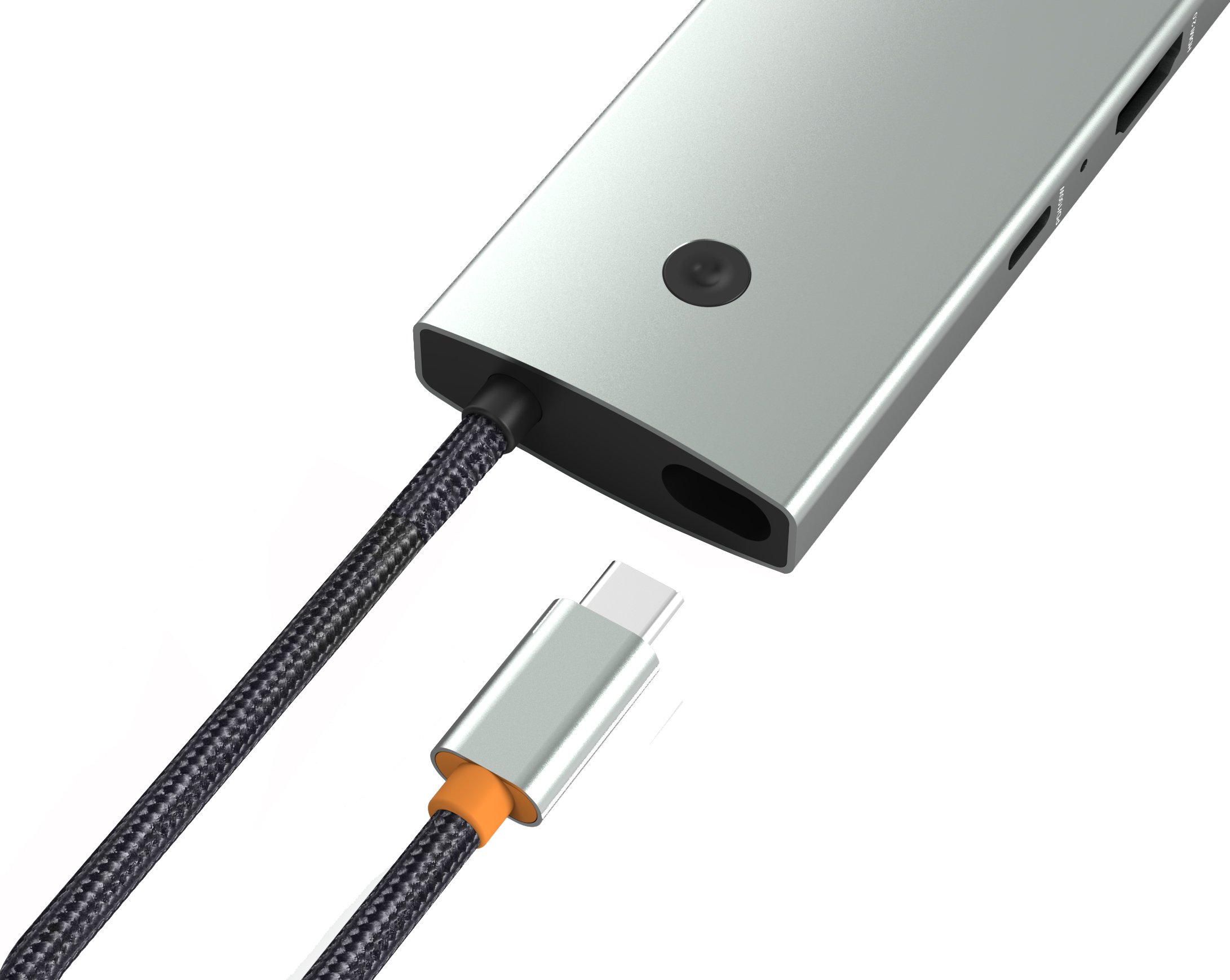 Docking Station Multifunzione Hub USB-C™ 6 in 1 con interruttore TECHLY - immagine 2