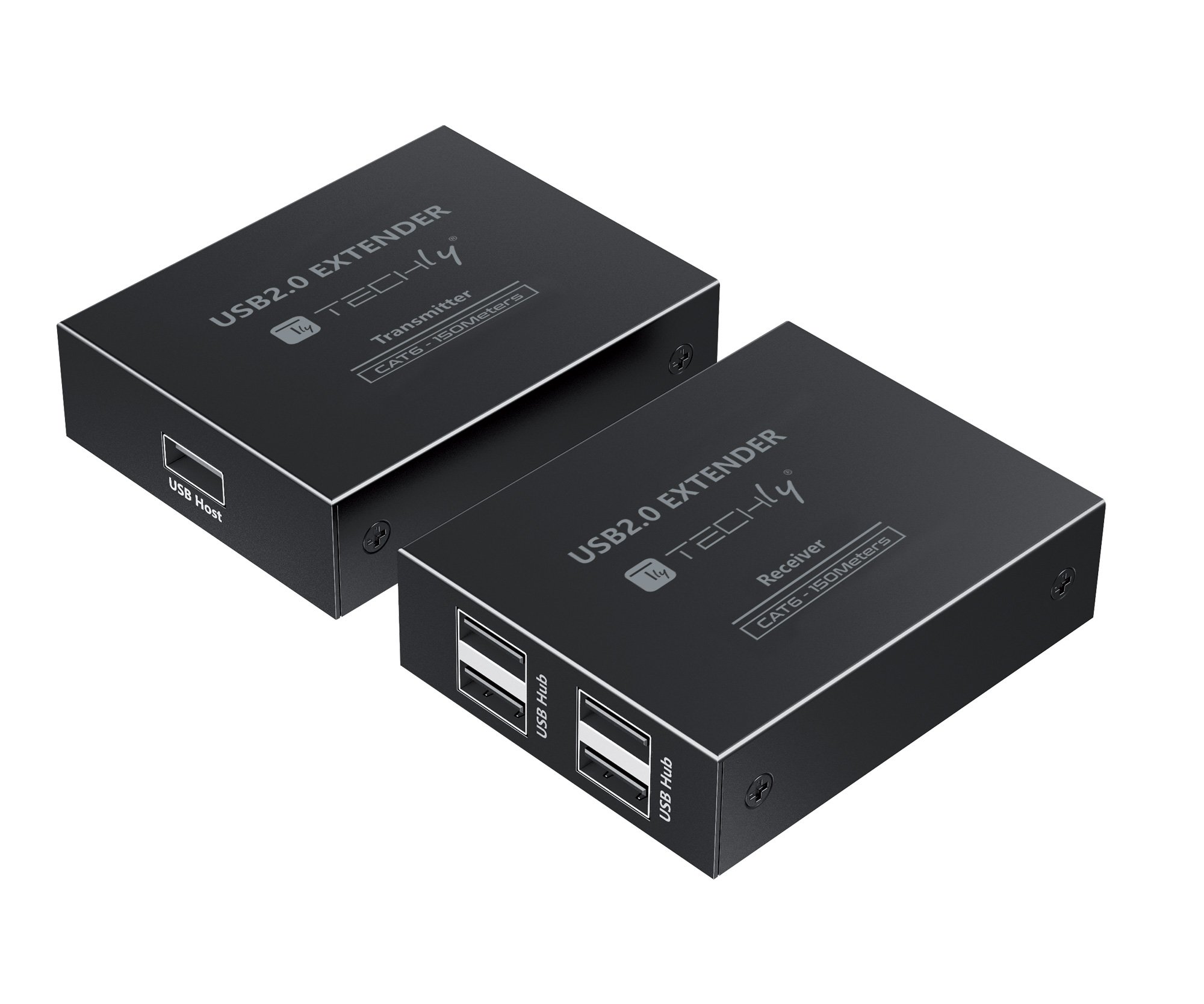 Extender USB 2.0 High-Speed 4 porte su cavo Cat.6 150m TECHLY - immagine 2