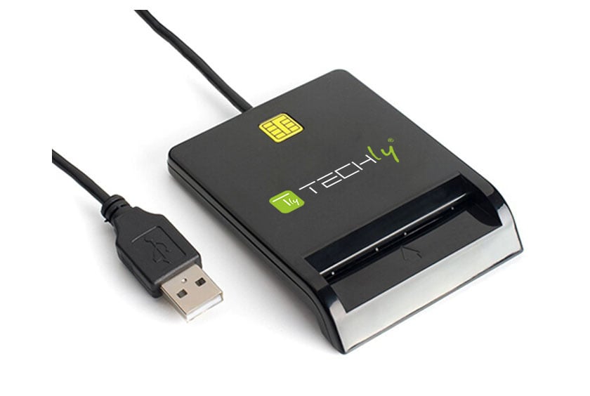 Lettore di Smart Card USB Esterno Nero TECHLY - immagine 3