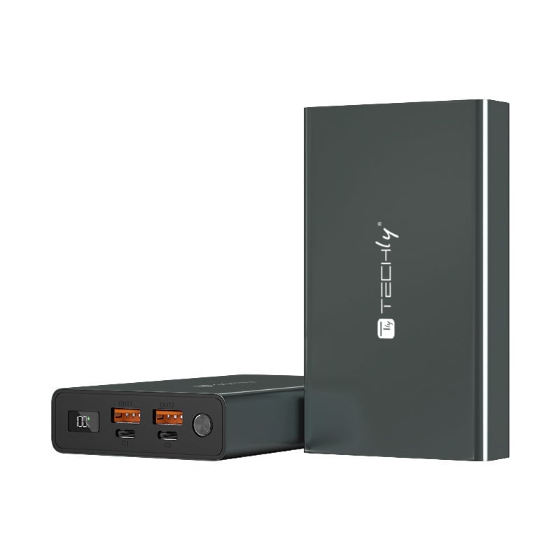 Power Bank Smartphone 20000 mAh 100W USB-C™ 4 Porte Output TECHLY - immagine 3