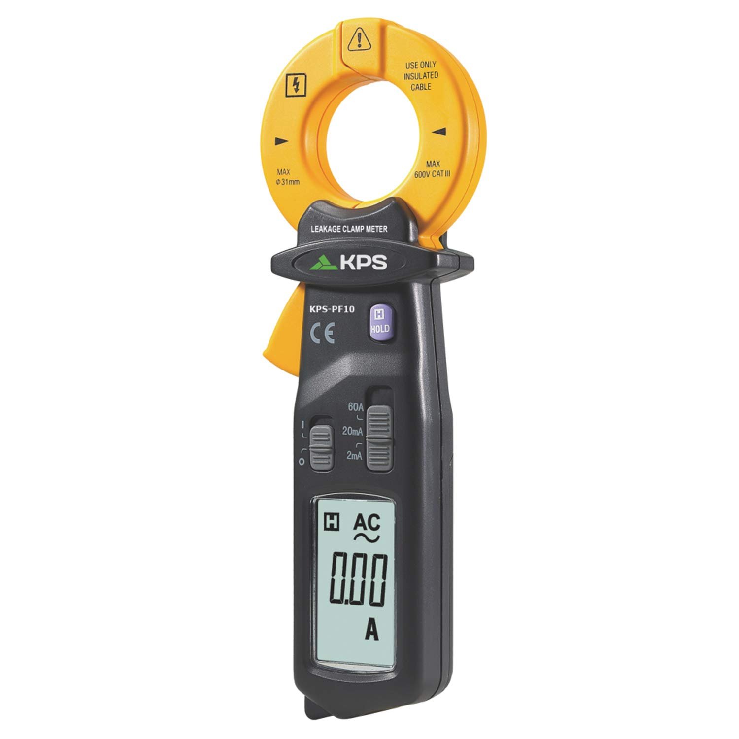 Pinza Amperometrica Digitale AC 60A 2000 Counts CAT III 600V, KPS-PF10 KPS - immagine 3