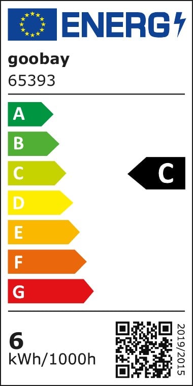 Lampadina LED Candela E14 Bianco Caldo 6W Filamento Classe C GOOBAY - immagine 3