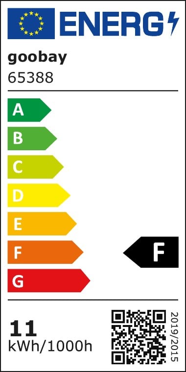 Lampadina E27 Bianco Caldo Satinato 11W, Classe F GOOBAY - immagine 3