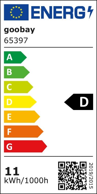 Lampadina LED E27 Bianco Caldo 11W Trasparente con Filamento, Classe D GOOBAY - immagine 3