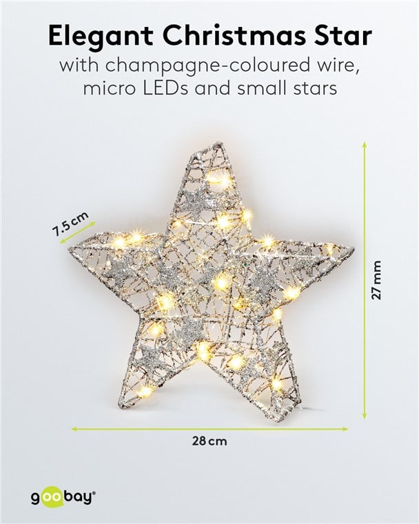 Lampada Stella Batteria: Luce Decorativa e Pratica GOOBAY - immagine 3