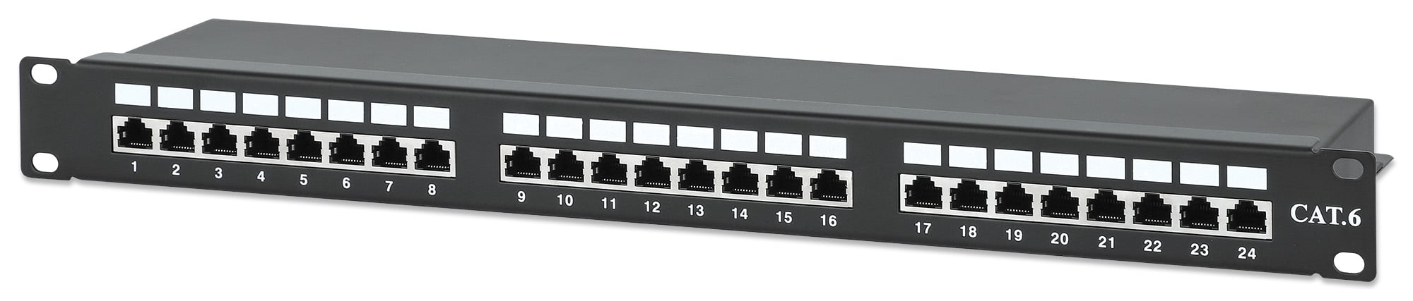 Pannello Patch STP 24 Posti RJ45 Cat.6 INTELLINET - immagine 2