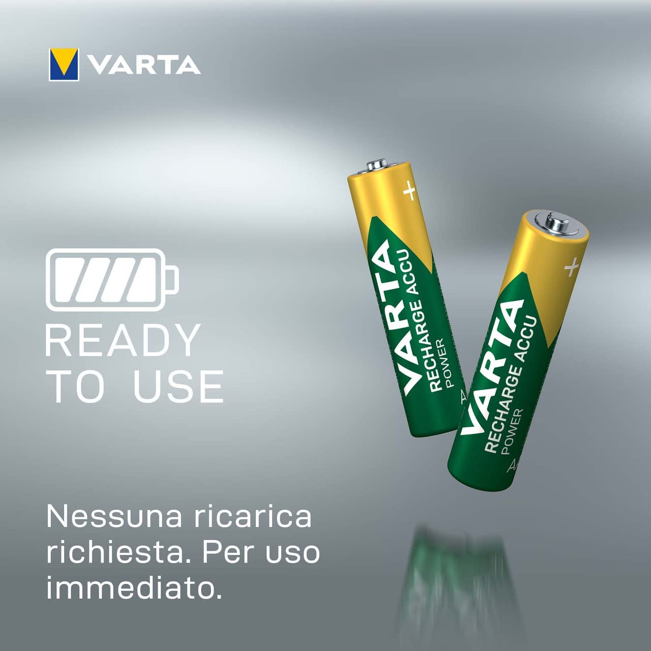 Blister 4 Batterie Ricaricabili Mini Stilo AAA 800 mAh VARTA - immagine 3