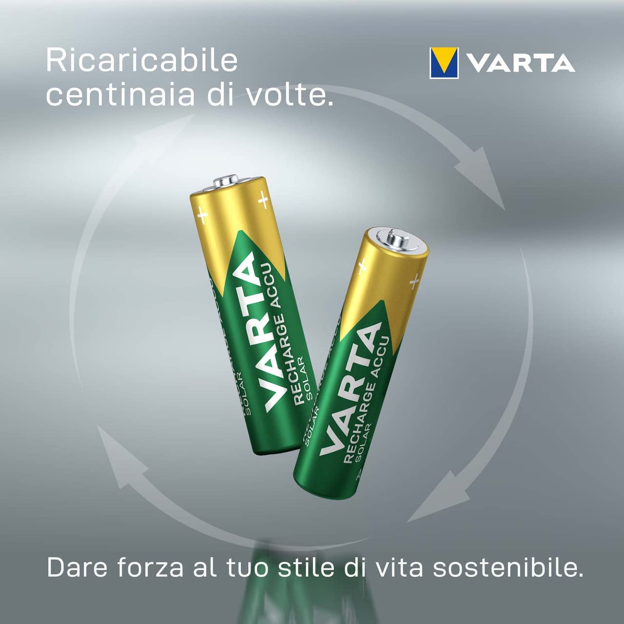 Blister 2 Batterie Ricaricabili Stilo AA 2100 mAh VARTA - immagine 3