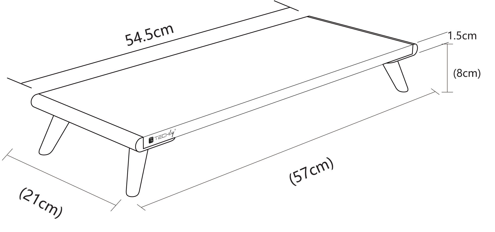 Supporto per Monitor Universale ed Ergonomico TECHLY - immagine 3
