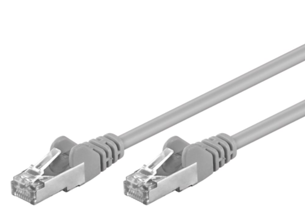 Cavo di Rete Patch in CCA Cat.5E Schermato F/UTP 3 metri Grigio INTELLINET - immagine 2