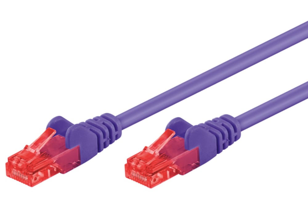 Cavo di rete Patch CCA Cat. 6 Viola UTP 1,5 m GOOBAY - immagine 3