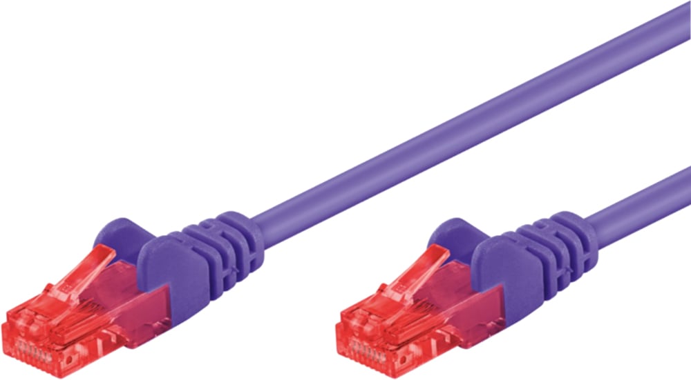 Cavo di rete Patch in CCA Cat.6 Viola U/UTP 2m GOOBAY - immagine 3