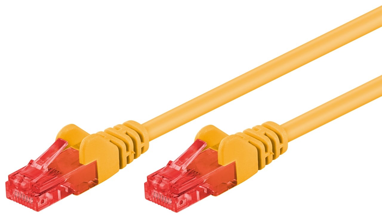 Cavo di rete Patch in CCA Cat.6 Giallo U/UTP 2m GOOBAY - immagine 3