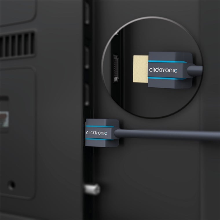Cavo HDMI™ 2.0 Super Sottile 4K@60Hz 1m CLICKTRONIC - immagine 3