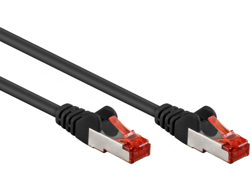 Cavo di rete Patch in rame Cat. 6 Nero SFTP LSZH 0,25m GOOBAY - immagine 3