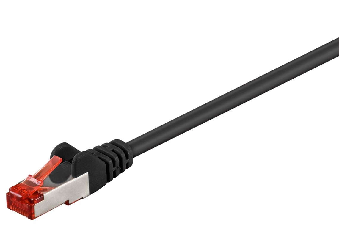 Cavo di rete Patch in rame Cat. 6 Nero SFTP LSZH 0,5m GOOBAY - immagine 3