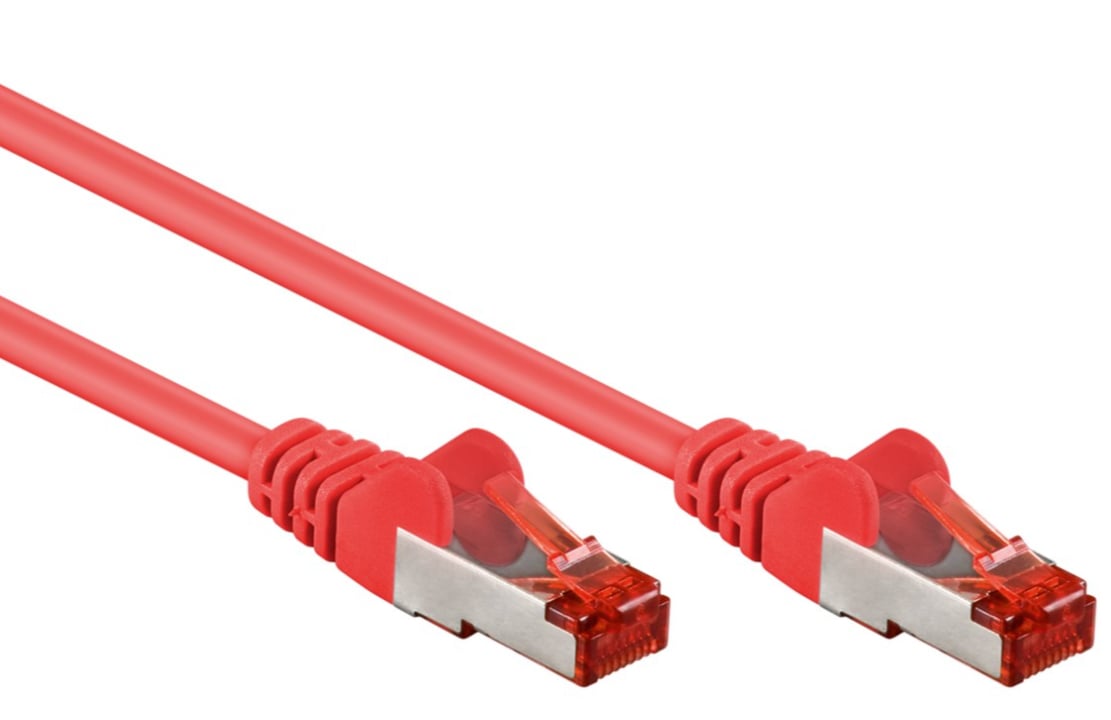 Cavo di rete Patch in rame Cat. 6 Rosso SFTP LSZH 1m GOOBAY - immagine 3