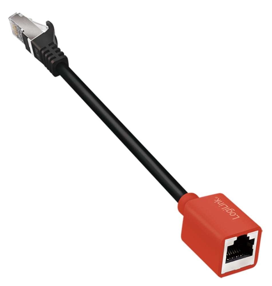 Adattatore RJ45 Cat.6A Classe EA Break Away Protezione Antistrappo 20cm LOGILINK - immagine 2