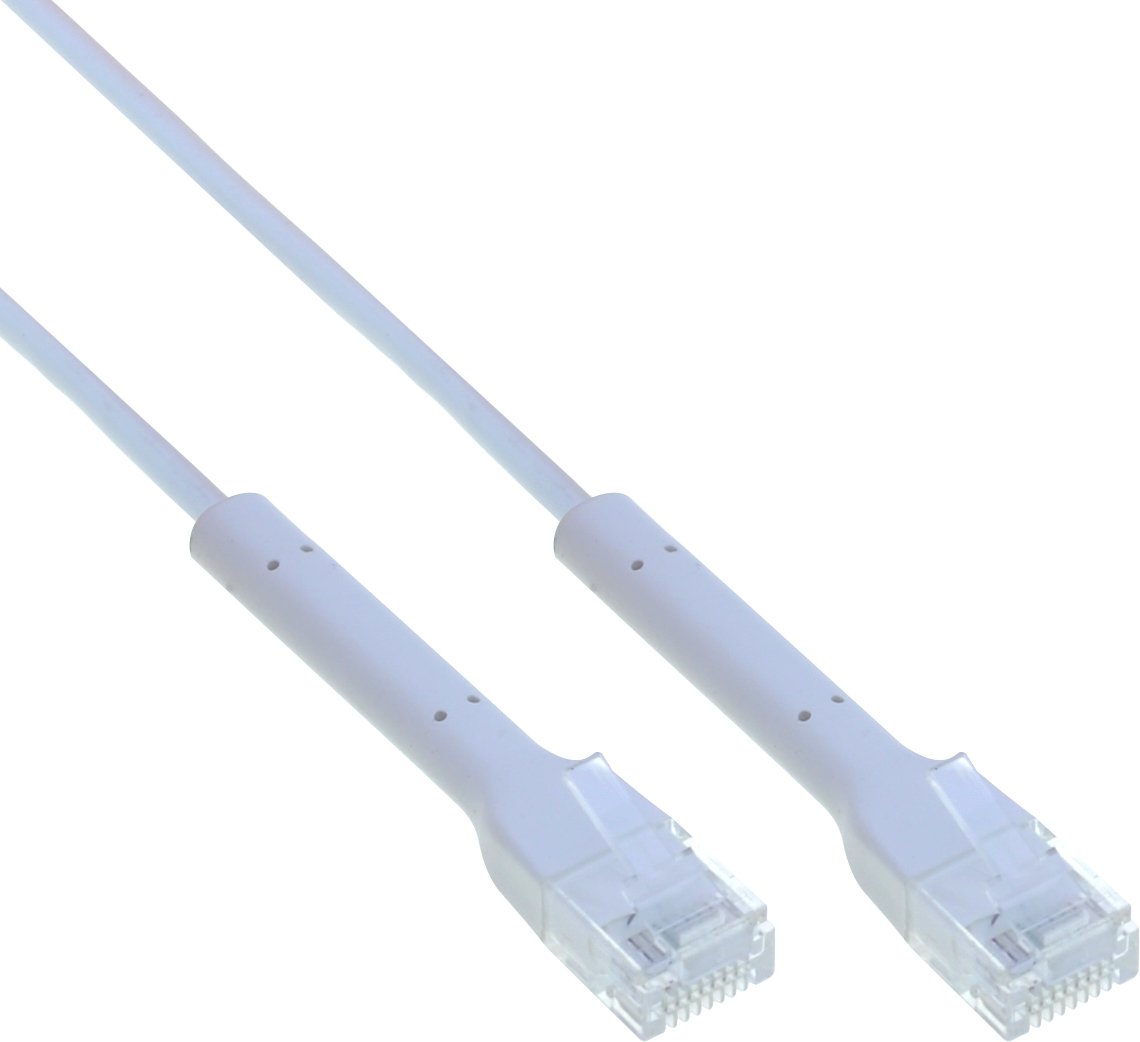 Cavo Slim Patch di Rete Pieghevole in Rame Cat.6A U/UTP 3 metri Bianco TECHLY PROFESSIONAL - immagine 3