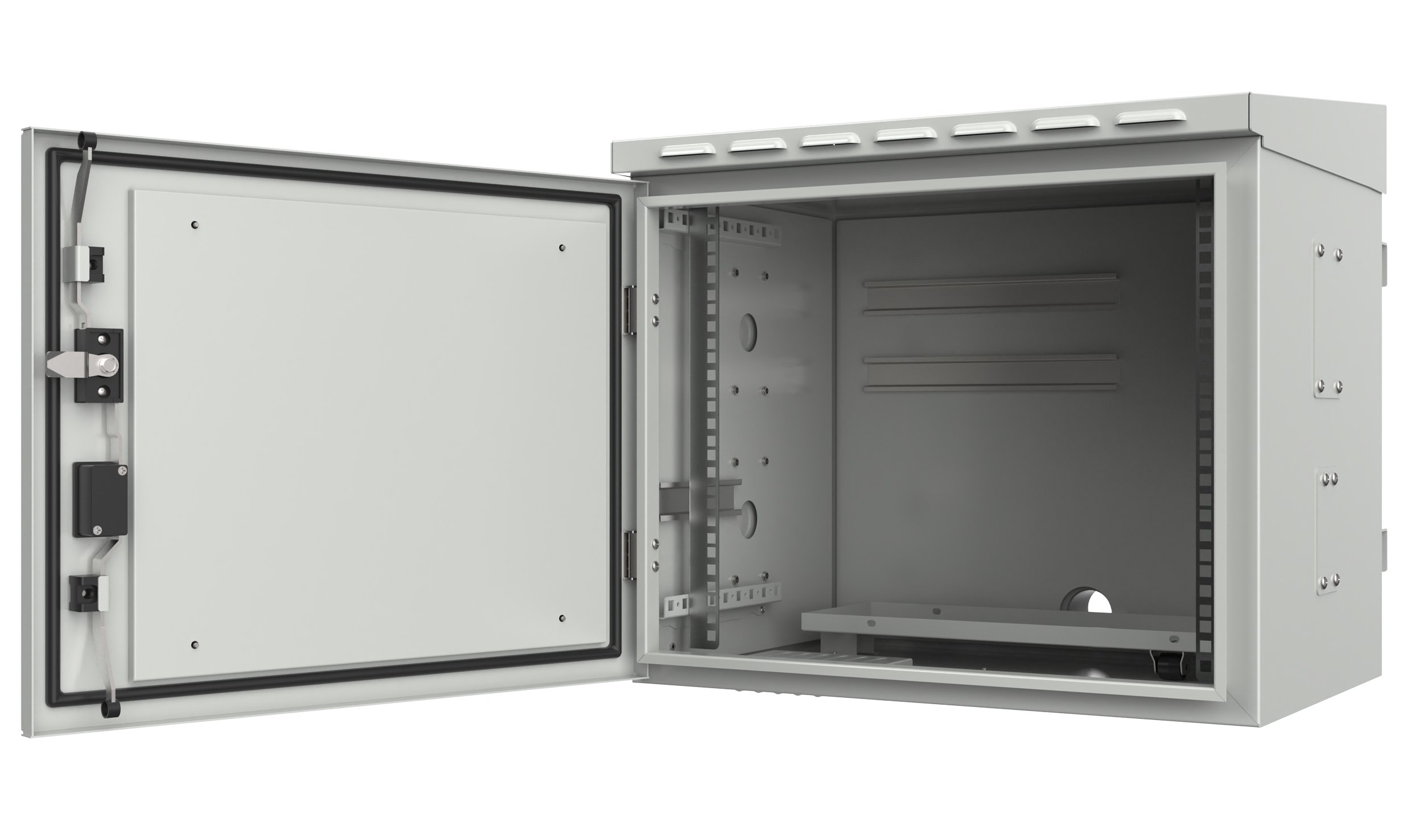 Armadio Rack 19'' Fissaggio a Palo P 425 mm IP66 Midi TECHLY PROFESSIONAL - immagine 2