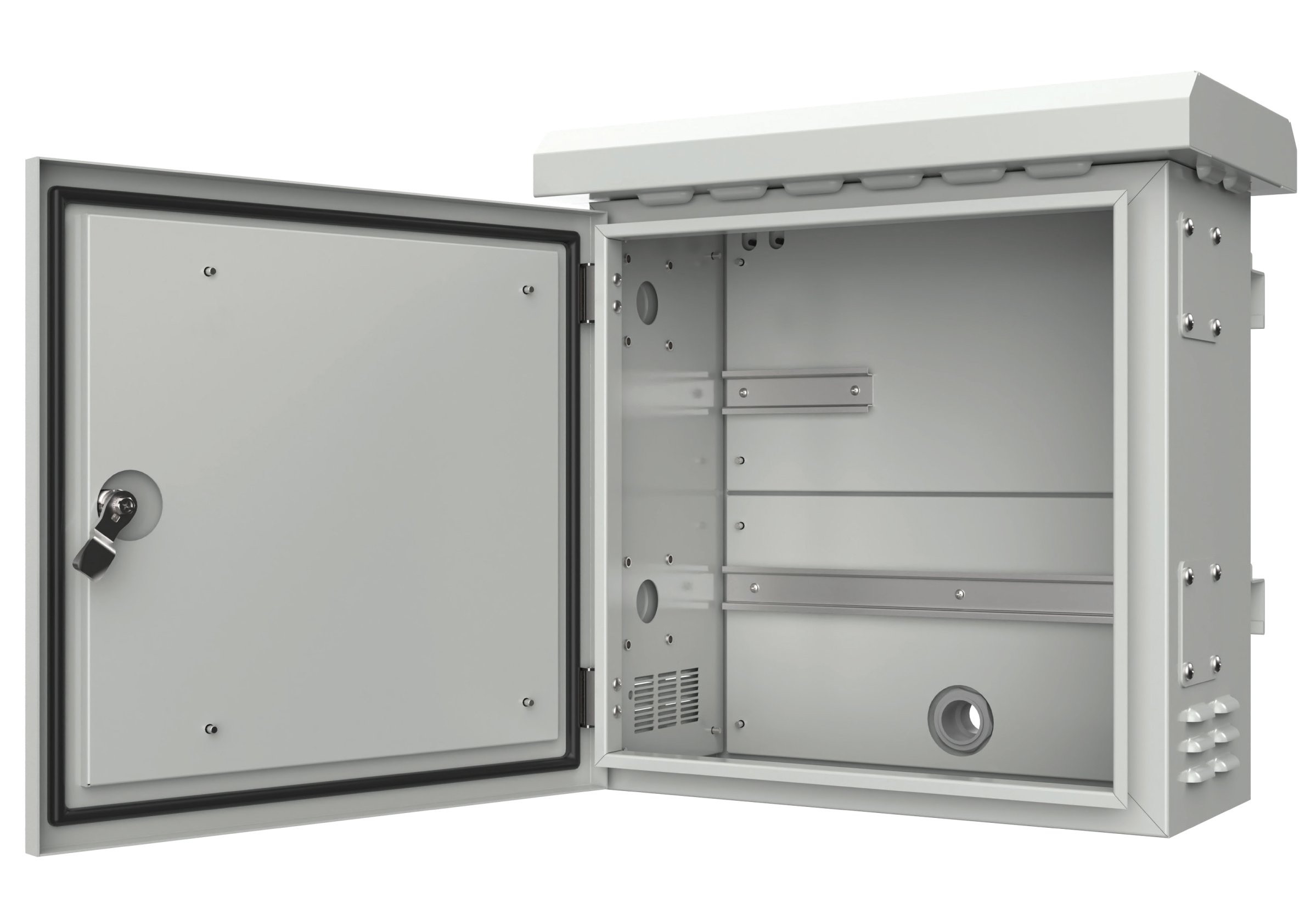Armadio Rack 19'' Fissaggio a Palo P 250 mm IP66 Mini TECHLY PROFESSIONAL - immagine 2