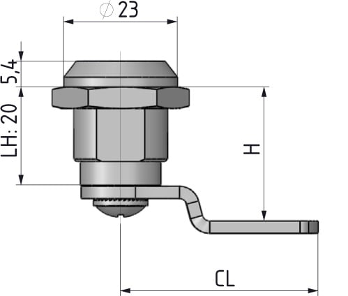 Kit 2 Serrature a Camma a Quarto di Giro per Cabinet TECHLY - immagine 3