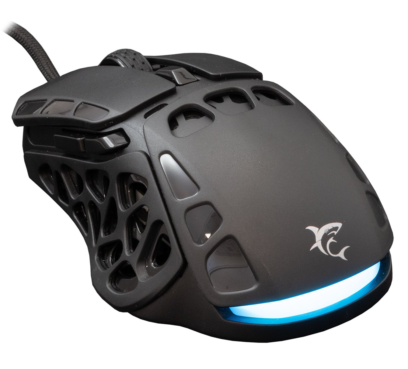 Mouse Ottico Gaming LED RGB con Cavo USB 7200 dpi Nero, ECTOR WHITE SHARK - immagine 3