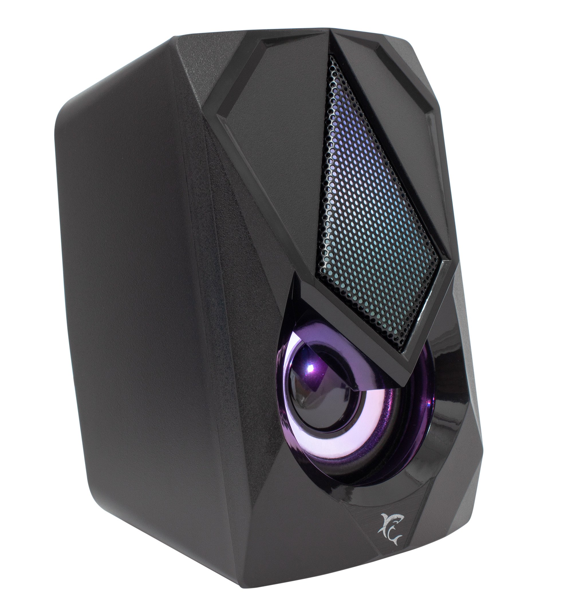 Set Altoparlanti Gaming Speakers USB RGB WHITE SHARK - immagine 3