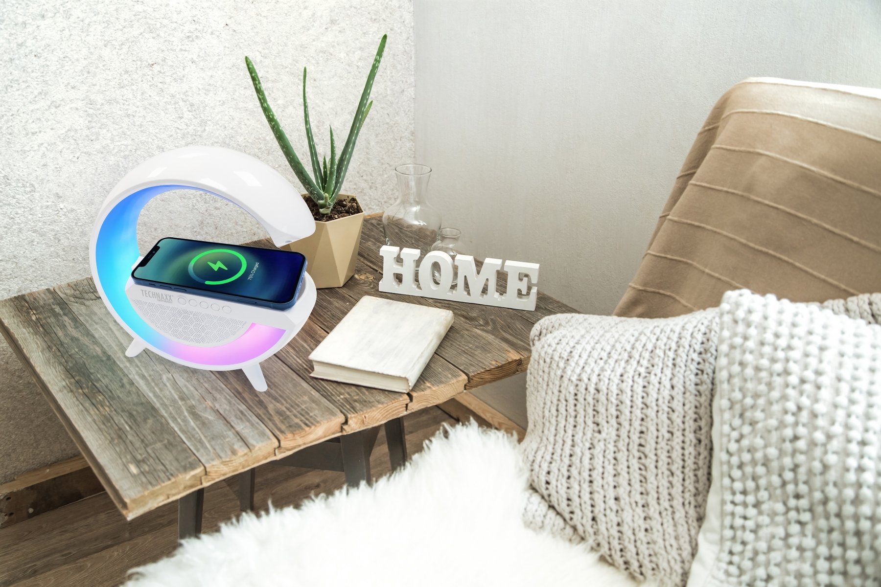 Altoparlante Bluetooth v5.3 con Luce LED e Ricarica Wireless, TX-264 TECHNAXX - immagine 3