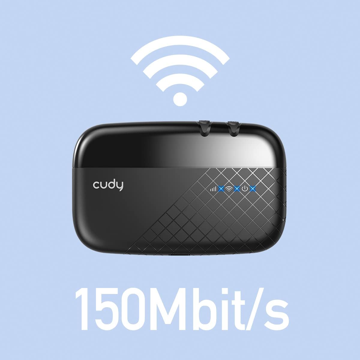 Pocket Wi-Fi Hotspot 3G/4G LTE Via SIM 150 Mbps, MF4 CUDY - immagine 2