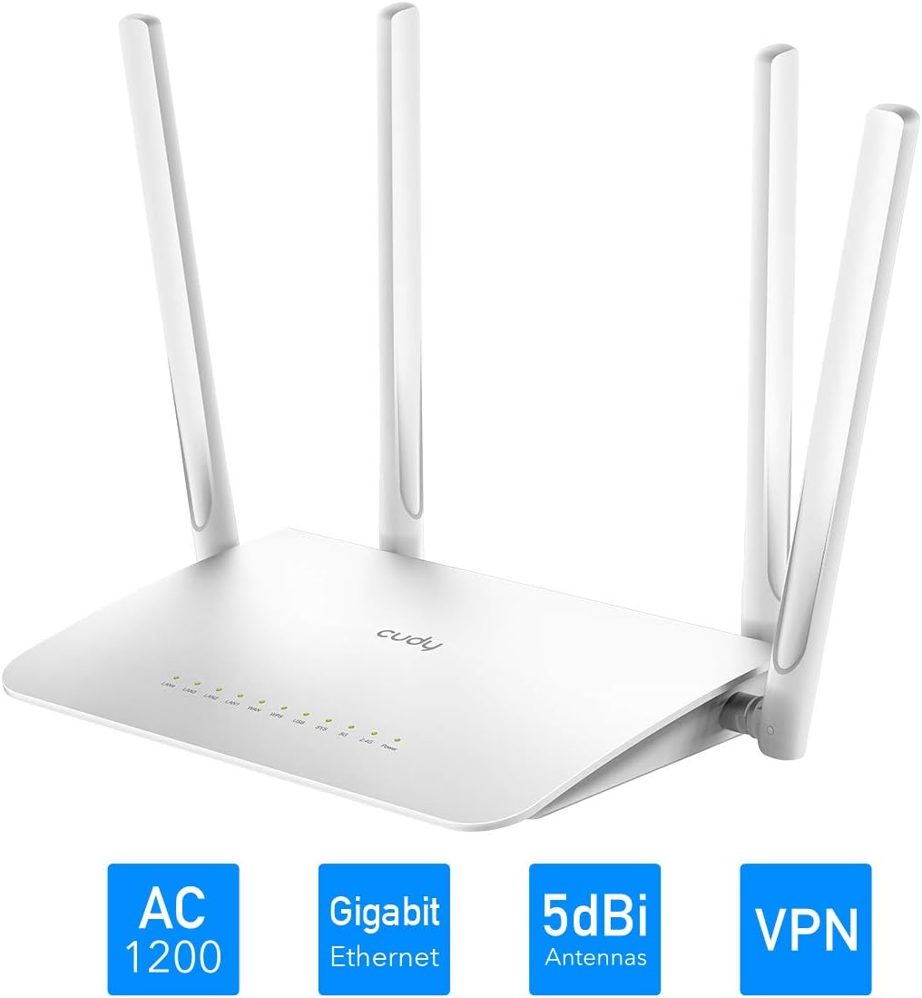 Router WiFi Dual Band AC1200 Gigabit, WR1300 CUDY - immagine 3
