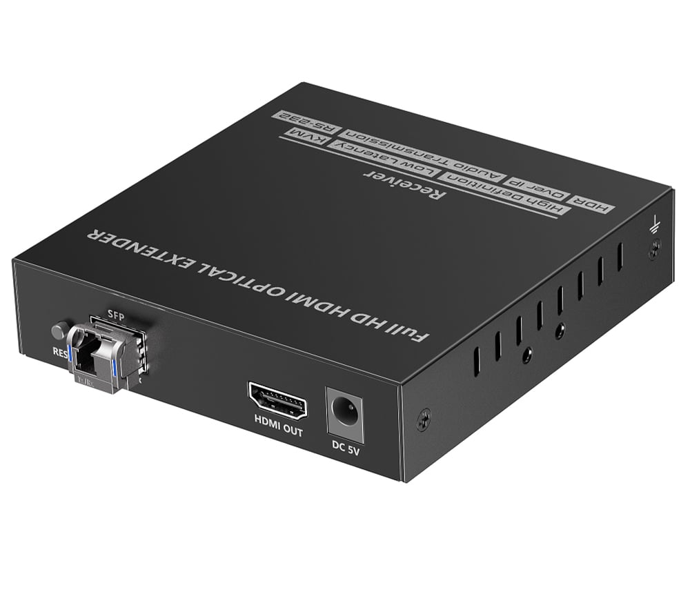 Ricevitore per Extender Ottico KVM HDMI Over IP Full HD Non Compresso fino a 40Km TECHLY NP - immagine 2