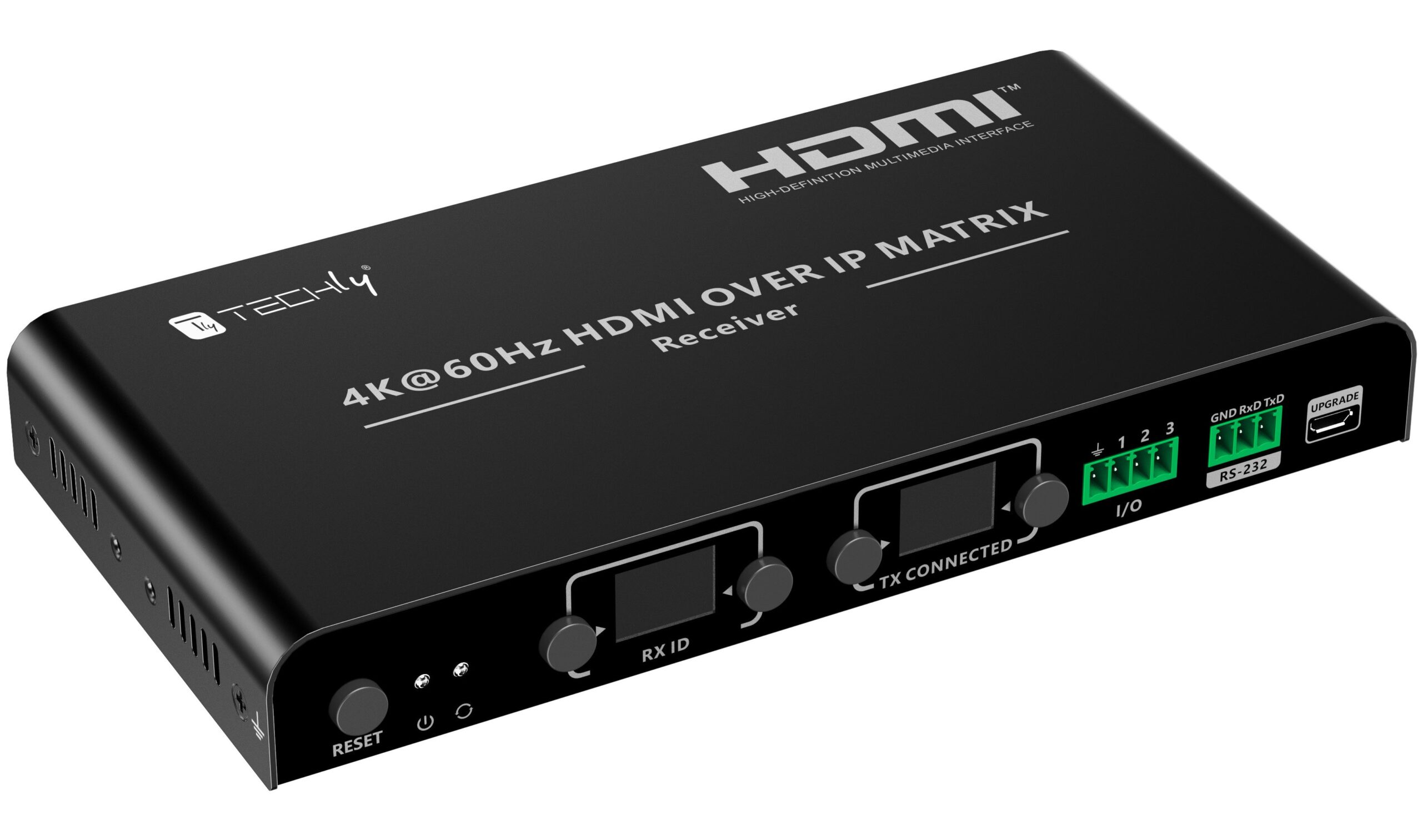 Ricevitore per Matrix Extender HDMI Over IP 4K su Cavo Cat.6 fino a 120m TECHLY - immagine 2