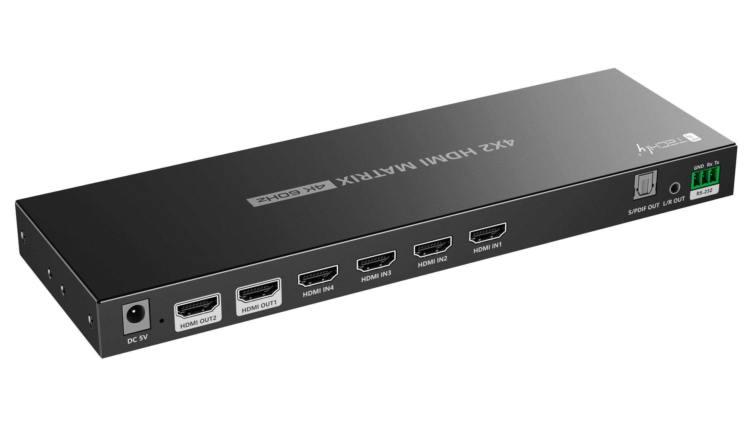 Switch Matrix HDMI2.0 4x2 4K@60 Hz TECHLY - immagine 3