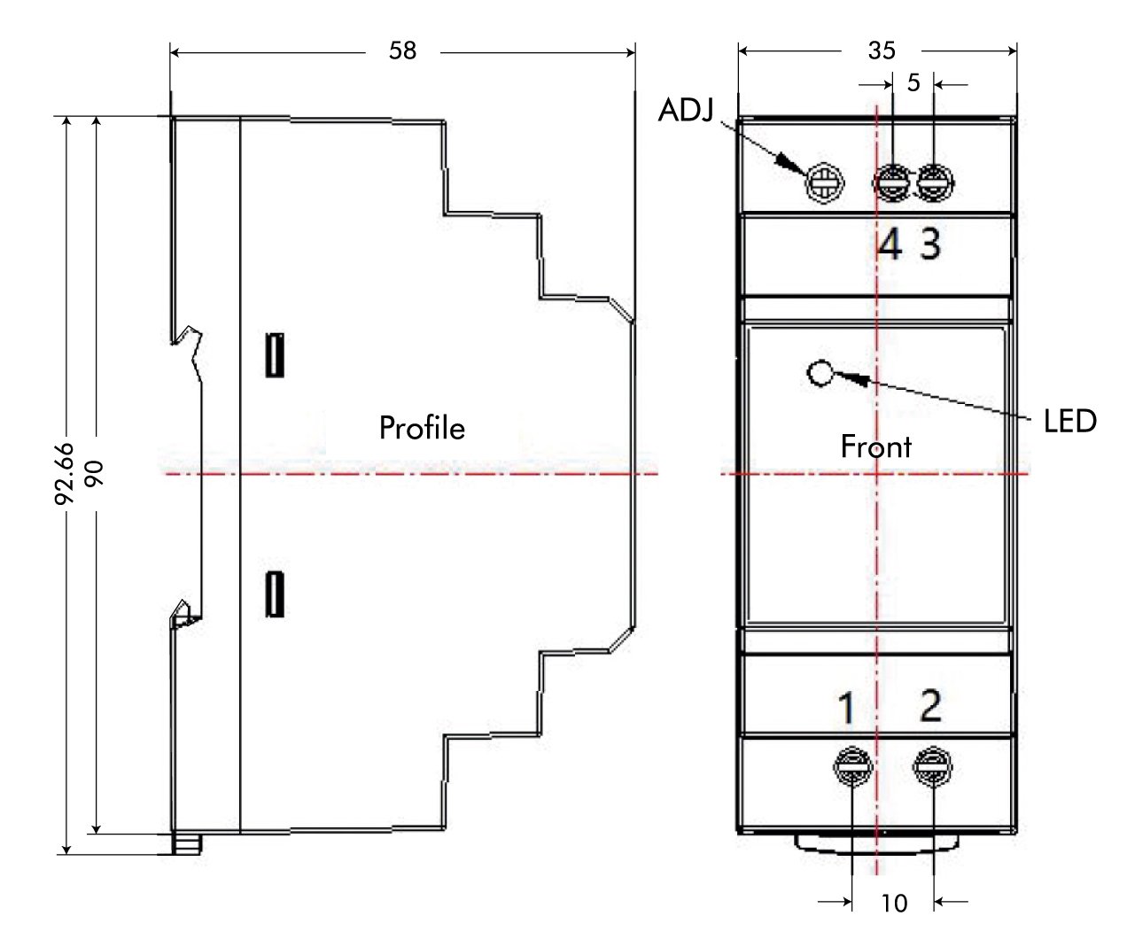 Alimentatore su Guida DIN 24V 1,5A 36W LOGILINK - immagine 2
