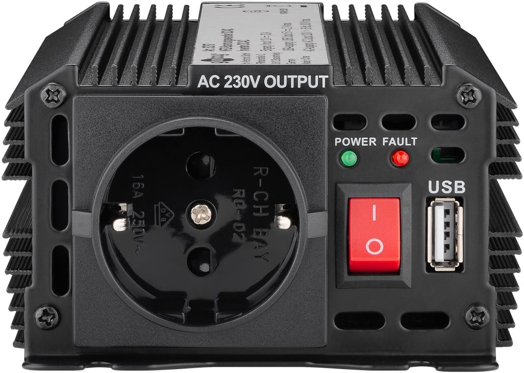 Alimentatore da Auto DC/AC 300W da 12V a 230V con porta USB GOOBAY - immagine 3
